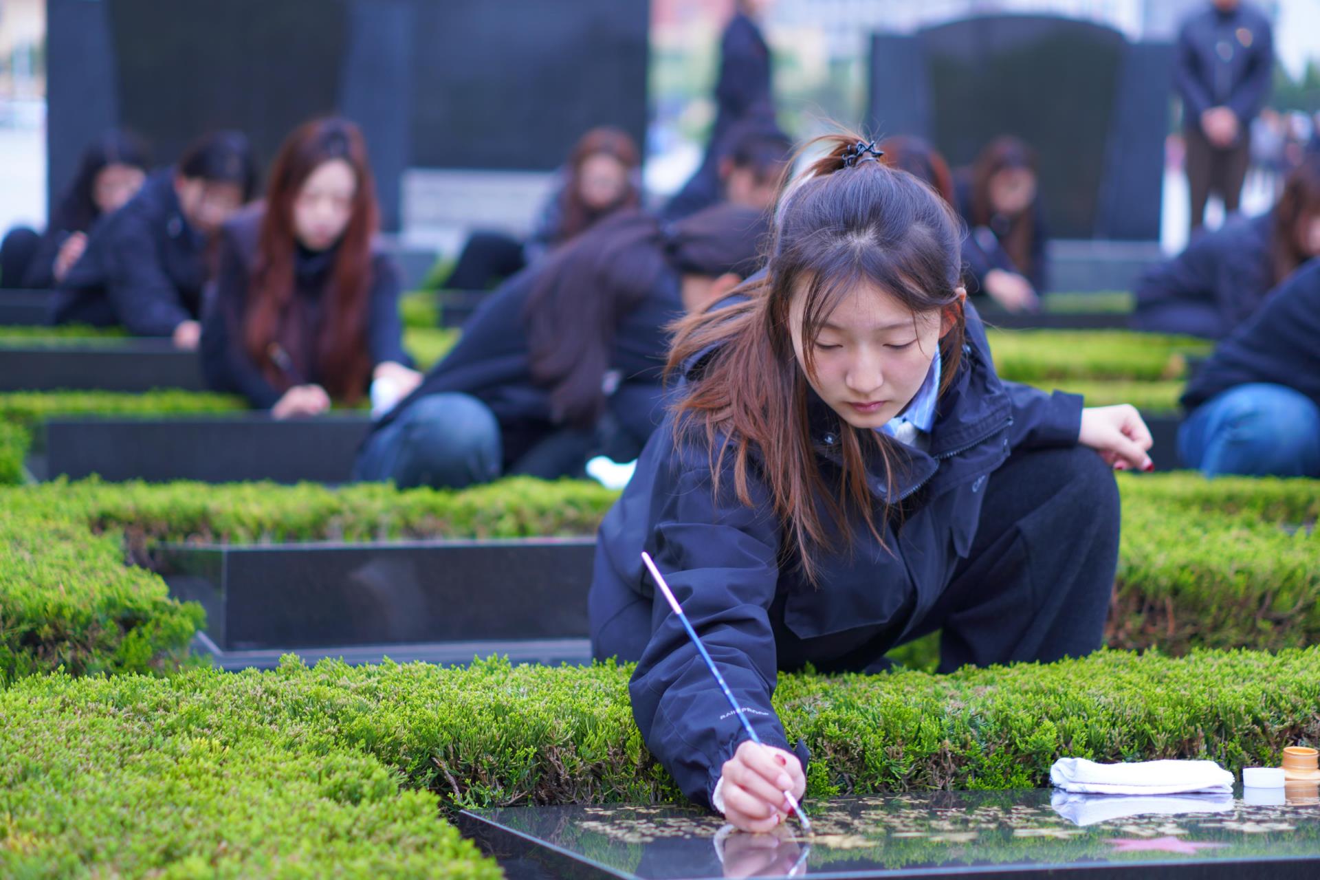 The College of Art and Design students honoured the memory of the martyrs